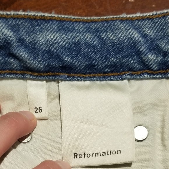 Reformation Seamed Jean in Caribbean Size 26 - Picture 7 of 8